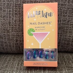 Red Aspen Nail Dashes - Iridescent Purple and Blue